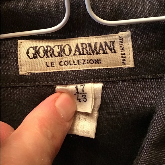 Gently used Beautiful Giorgio Armani Long Sleeve Casual Button Down Shirt - Picture 3 of 4
